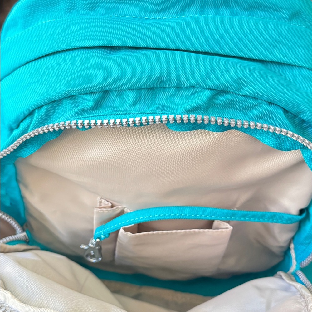 🎒“Kipling” Medium Turquoise Backpack - image 5